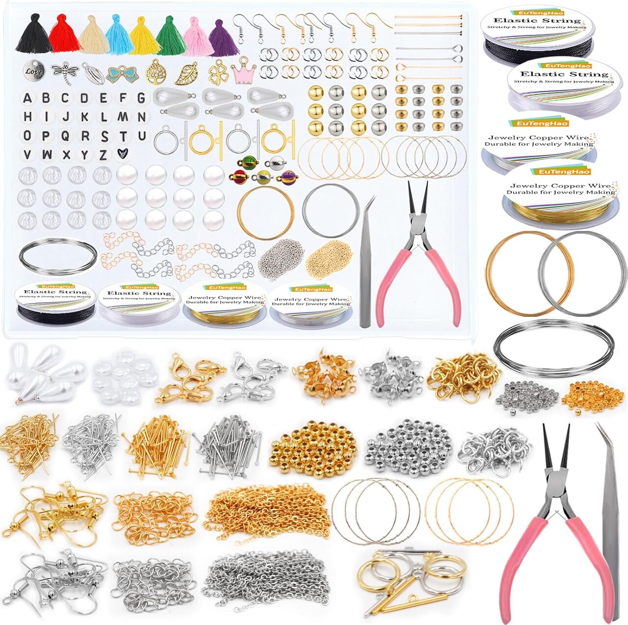 Jewelry Findings Kit with Jewelry Tools & Premium Jewelry Making Supplies